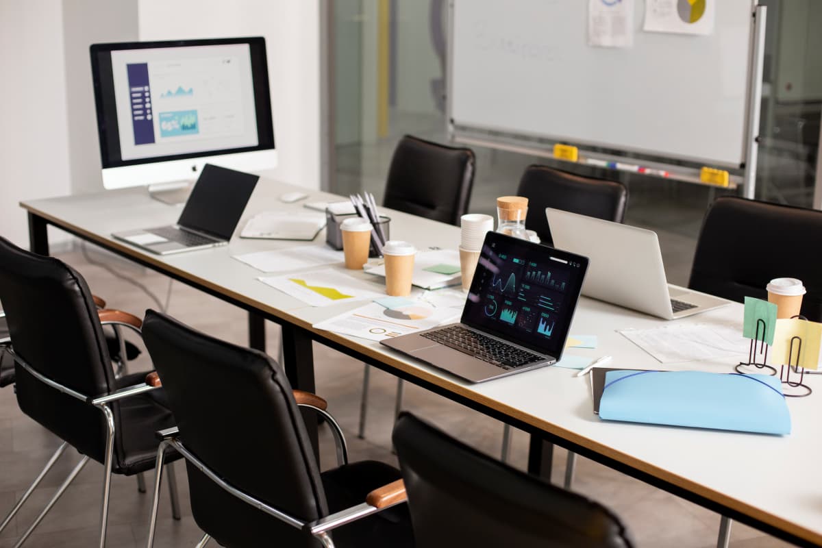 modern equipped computer lab